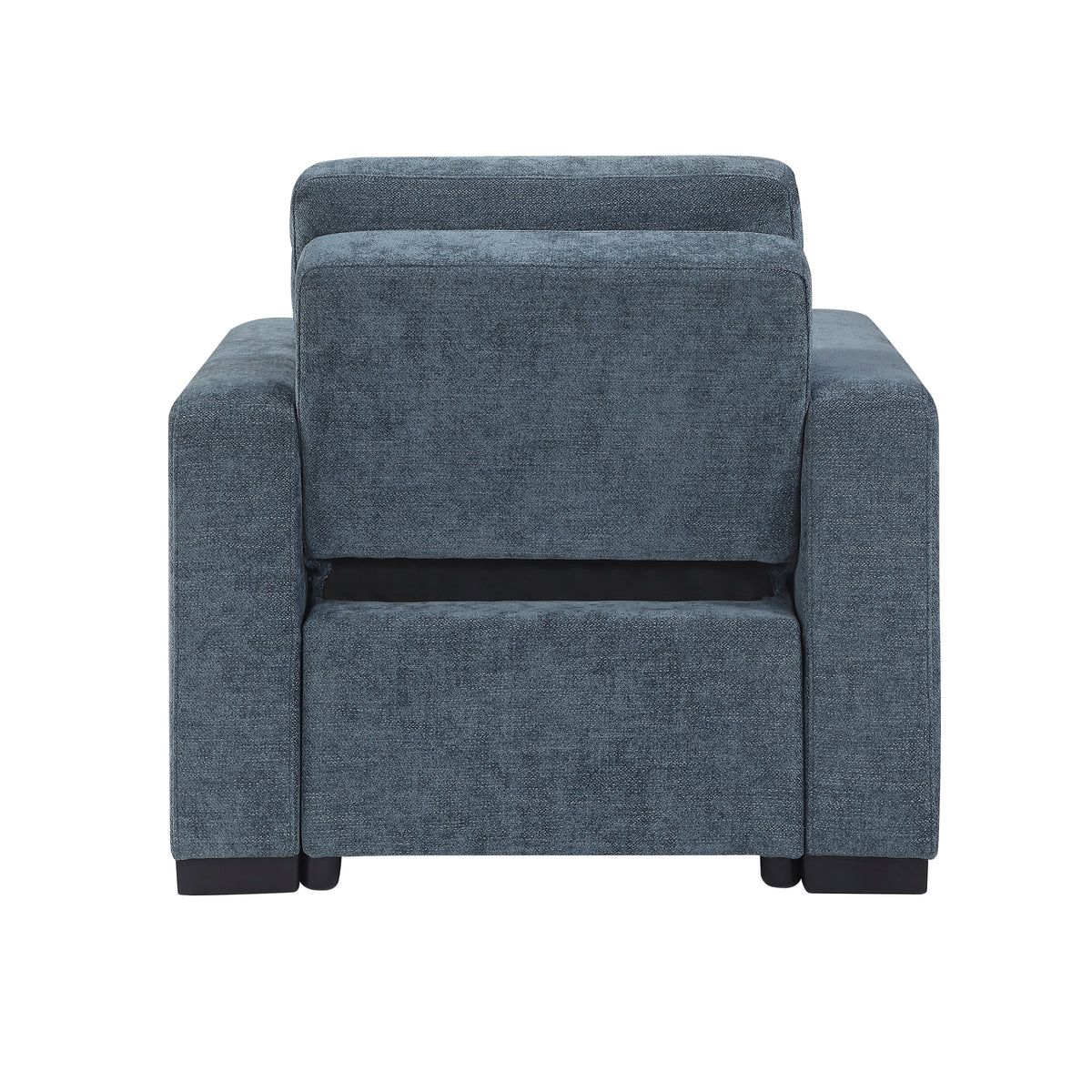 Koben Blue Convertible Chair With Pull-out Bed - Ornate Home