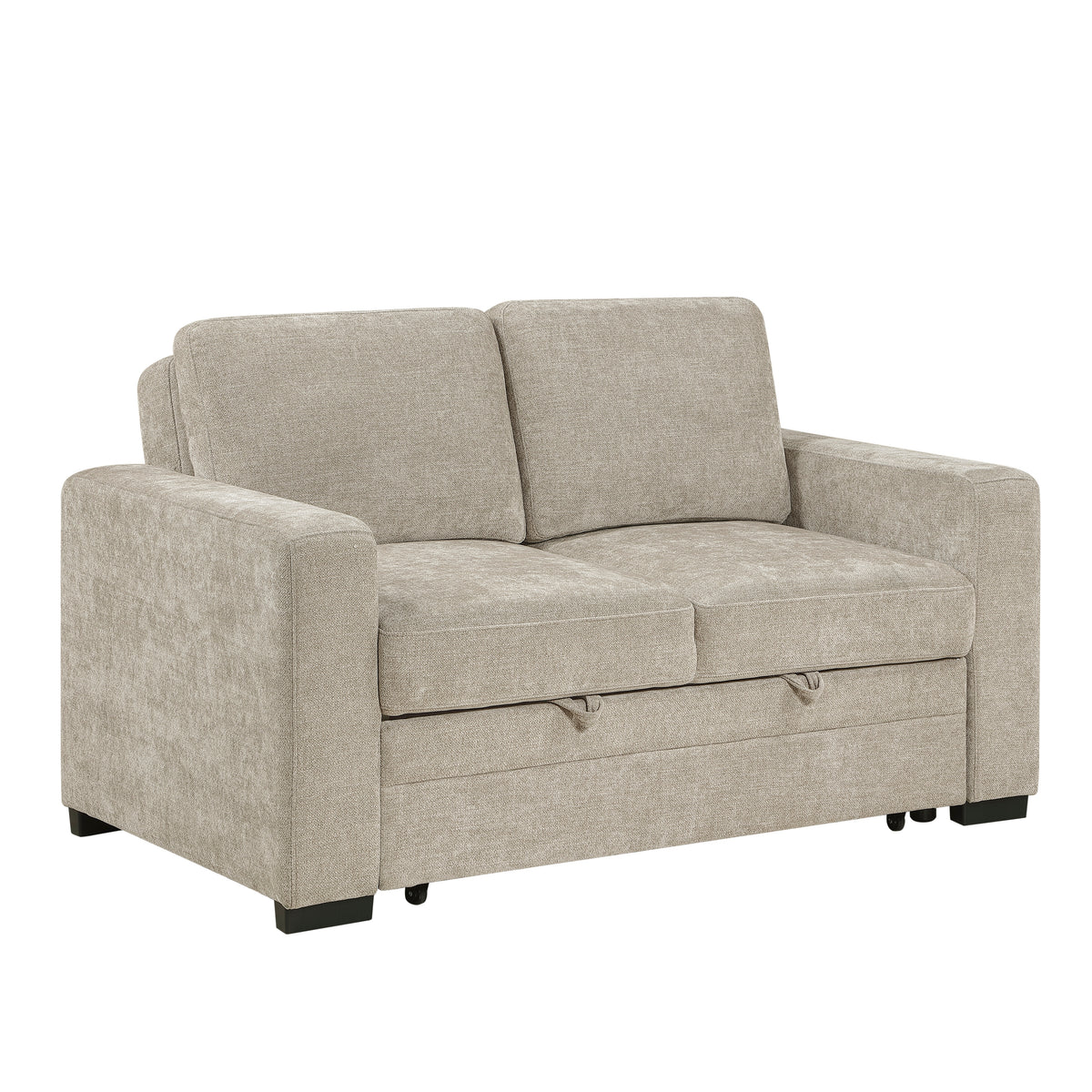 Koben Tan Convertible Loveseat With Pull-out Bed - Ornate Home