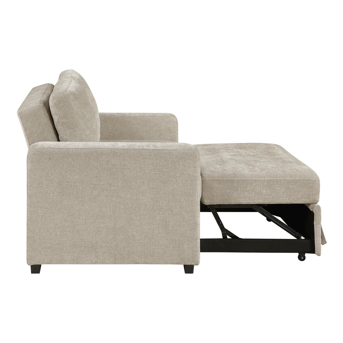 Koben Tan Convertible Loveseat With Pull-out Bed - Ornate Home