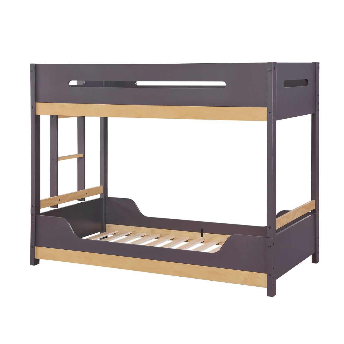 Koda Brown/Charcoal Twin Bunk Bed - Ornate Home