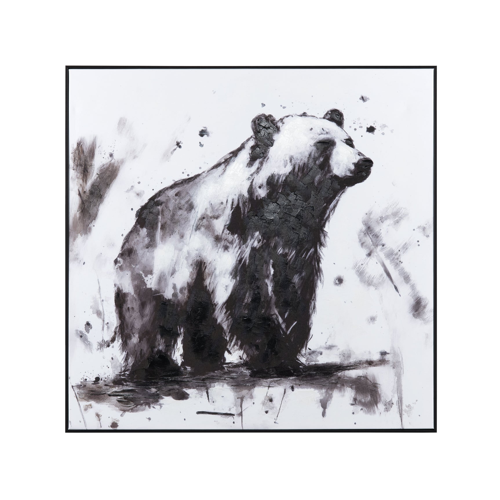 Kodiak Black/White Canvas - Ornate Home