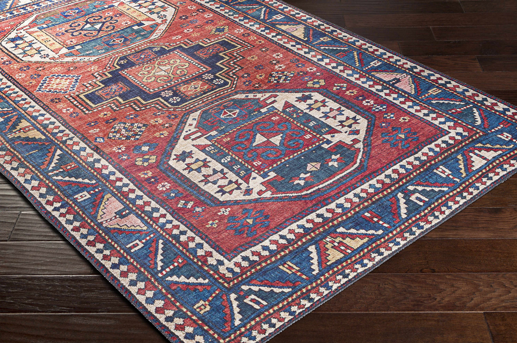 Kodiak Red&Blue Oriental Area Rug - Ornate Home