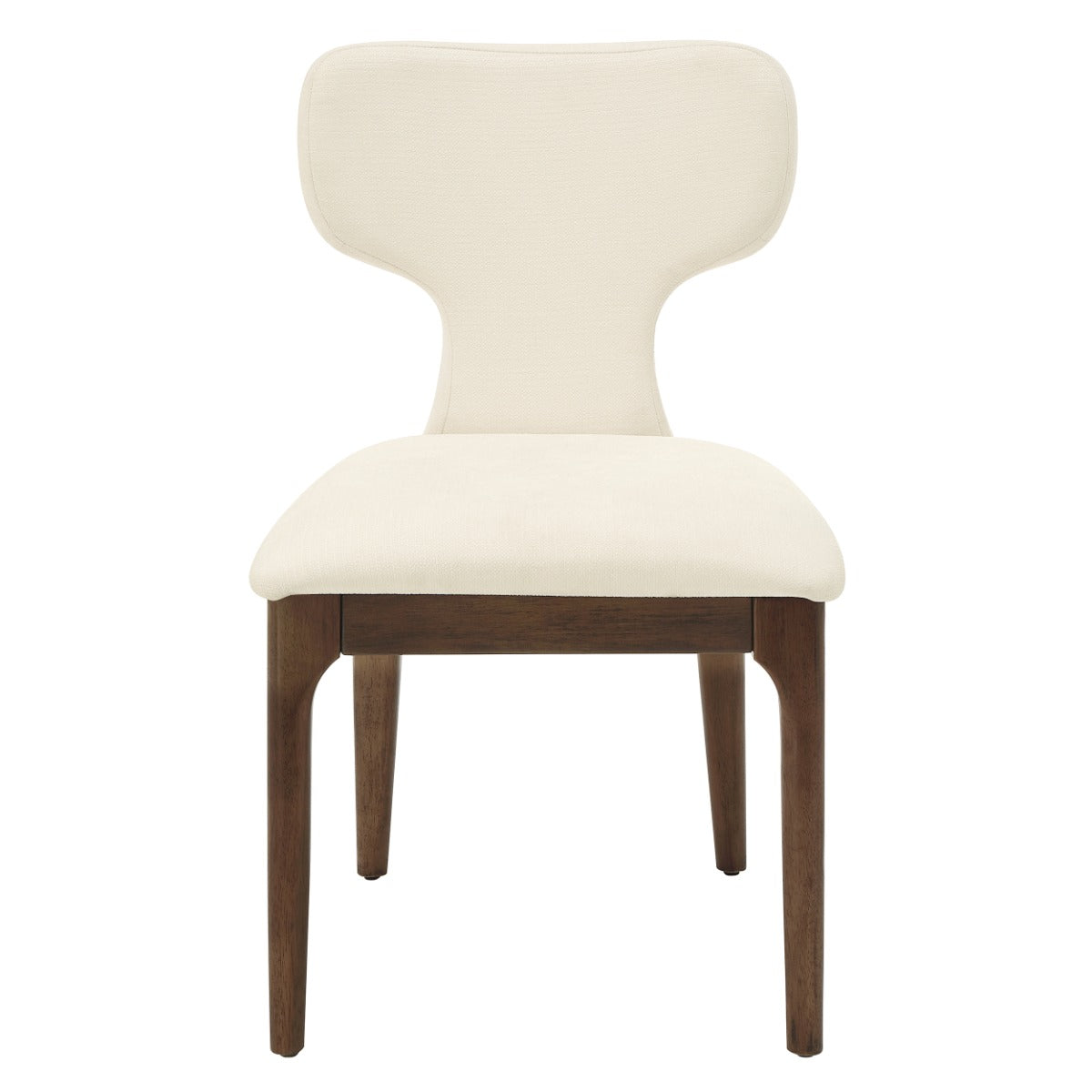 Koen Beige/Brown Oak Upholstered Side Chair (Set of 2) - Ornate Home