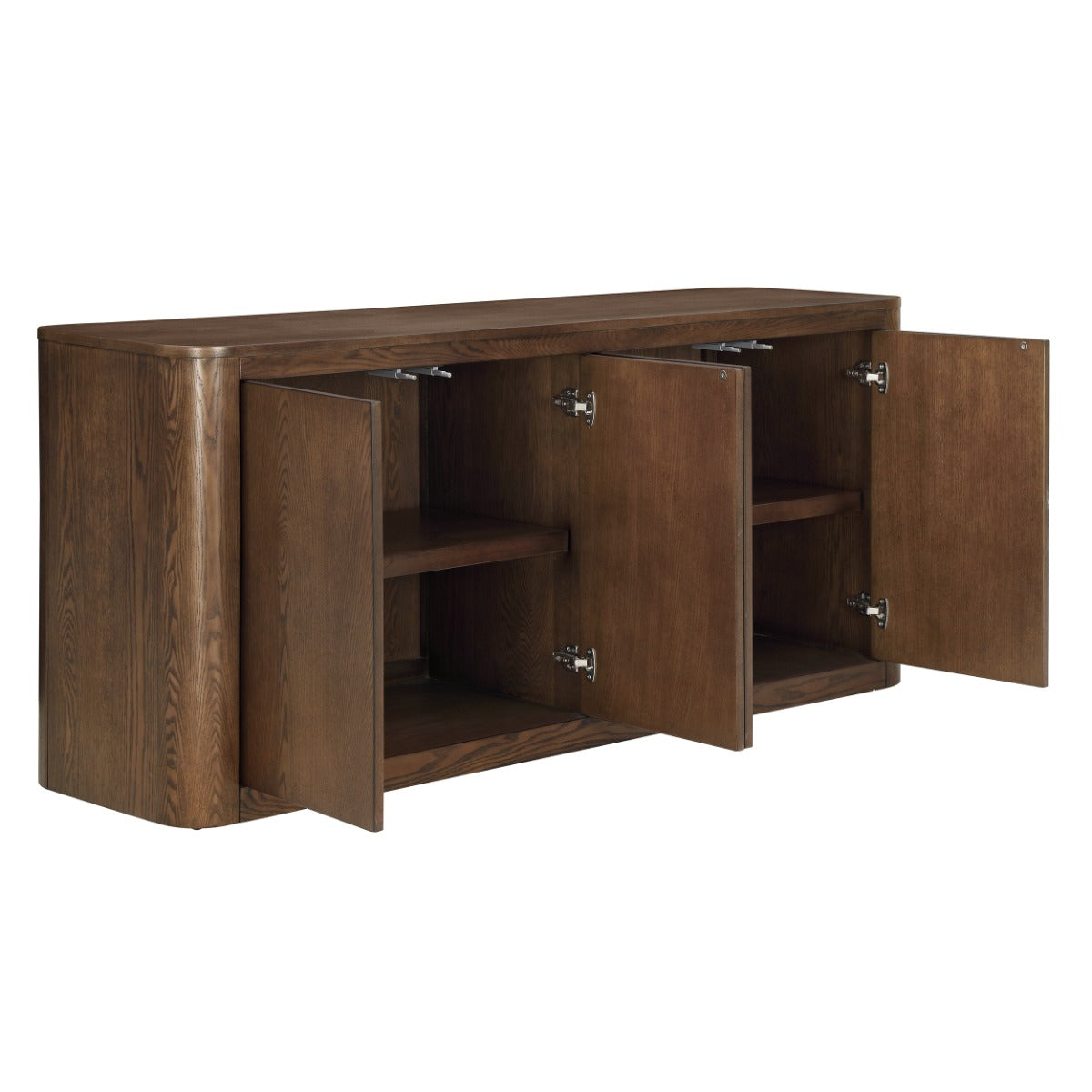 Koen Brown Oak Server - Ornate Home
