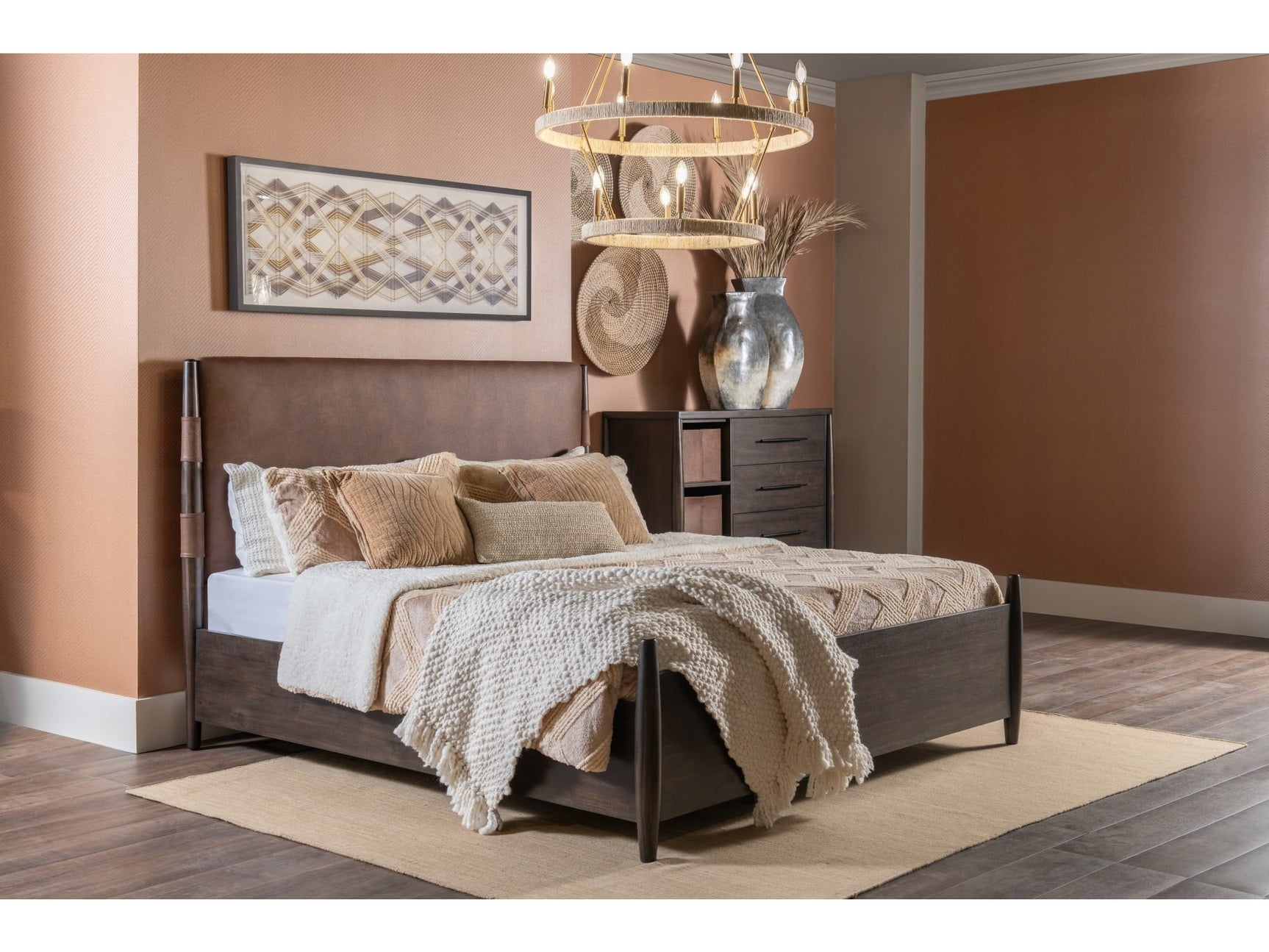 Koko Minx California King Upholstered Panel Bed - Ornate Home