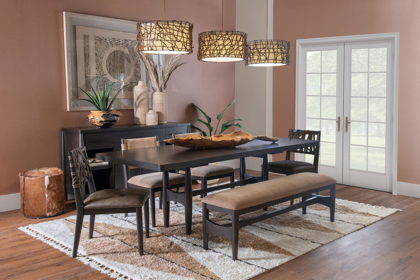 Koko Minx Upholstered Dining Bench - Ornate Home