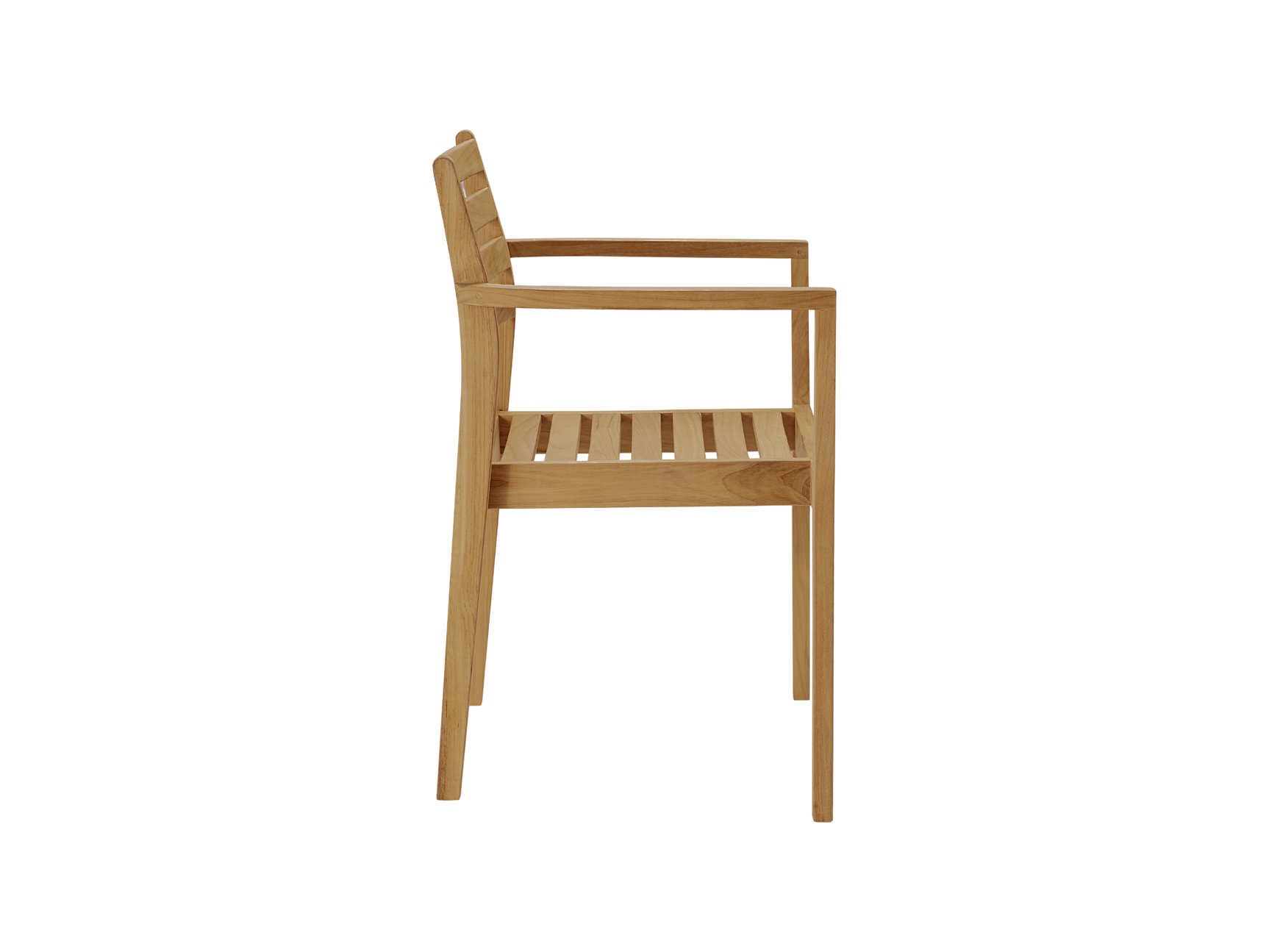 Kolding Teak Outdoor Dining Stacking Armchair (Set of 4) - Ornate Home