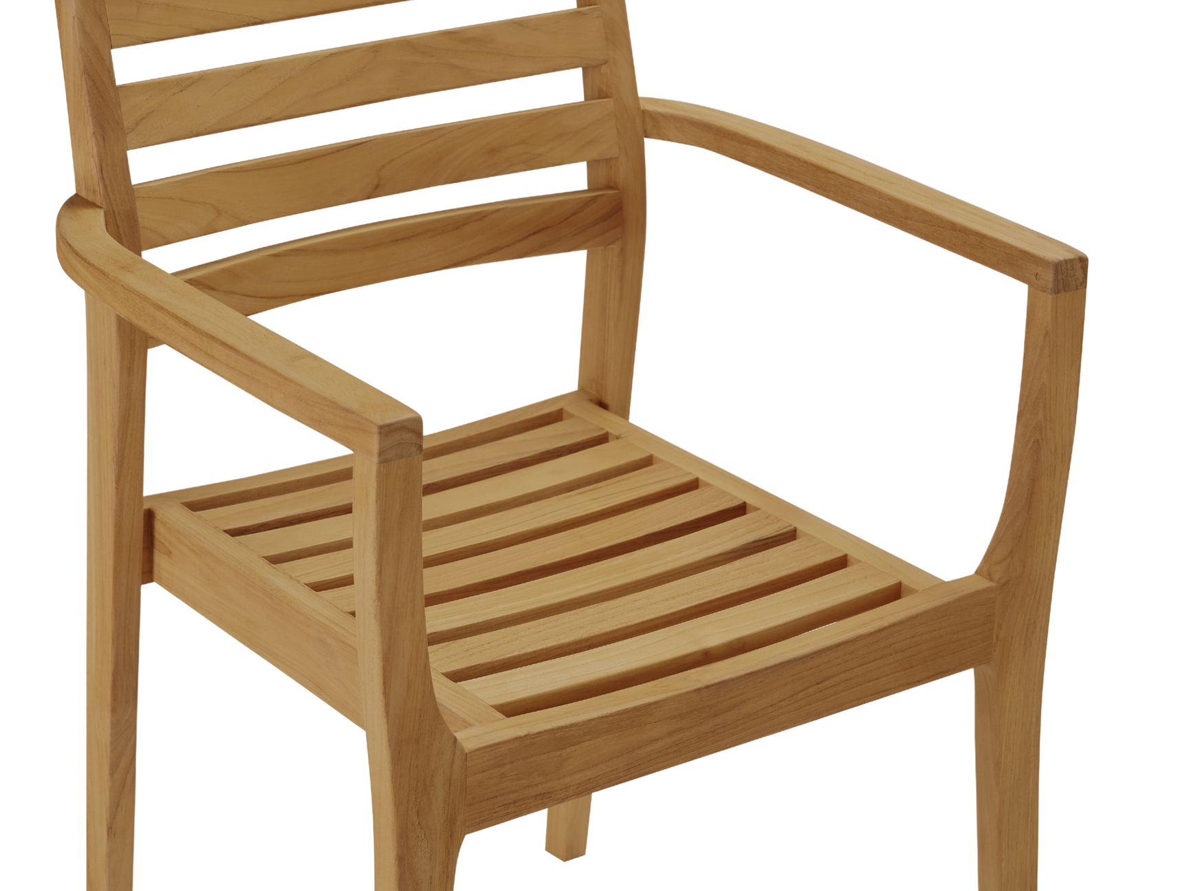 Kolding Teak Outdoor Dining Stacking Armchair (Set of 4) - Ornate Home