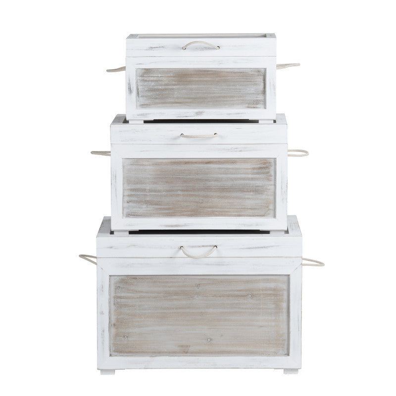 Kona Beach White/Tan 3-Piece Trunks - Ornate Home