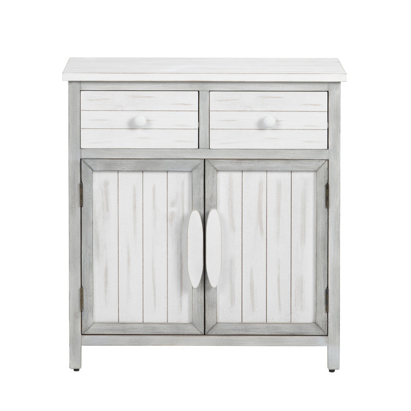 Kona Beach White/Tan Cabinet - Ornate Home