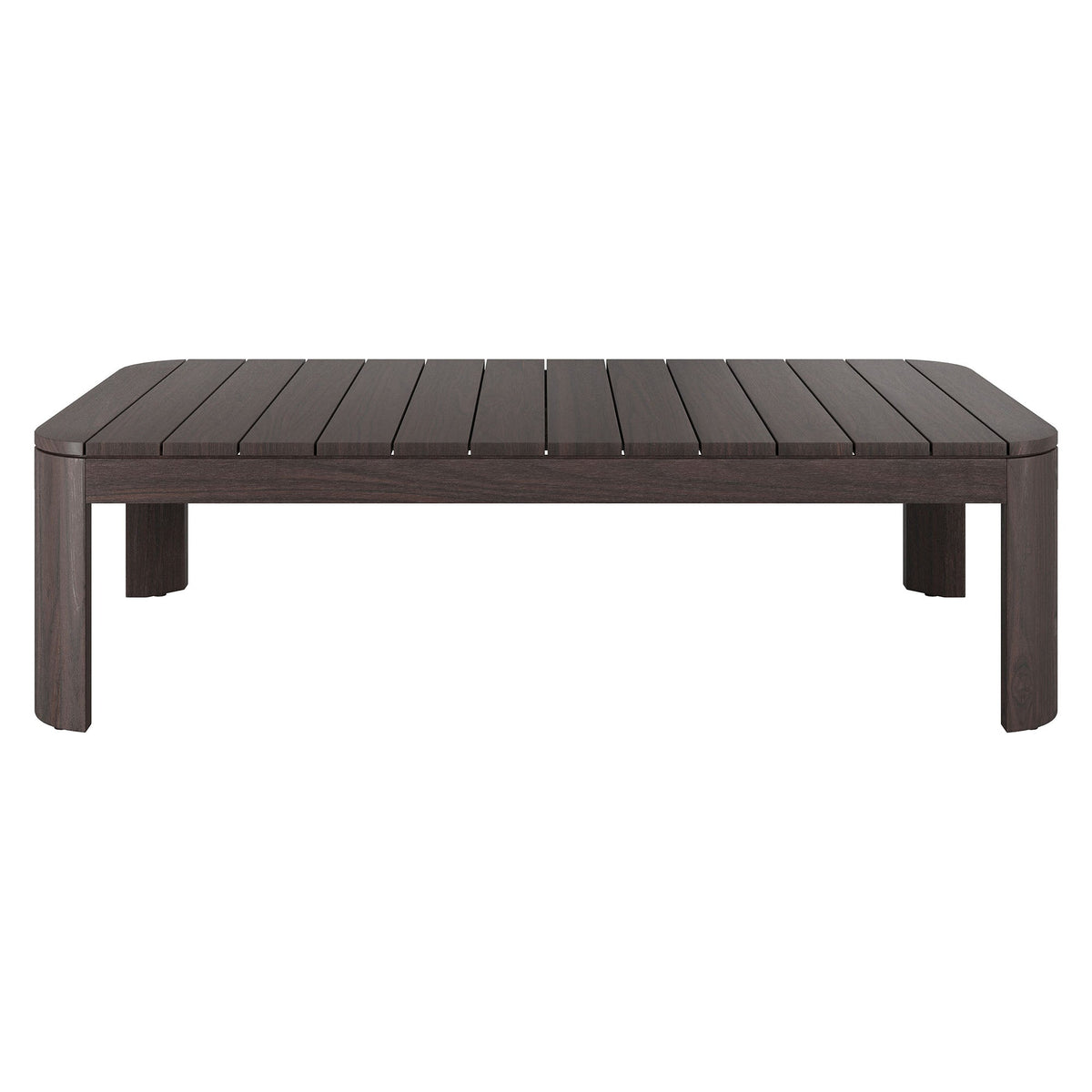 Kona Dark Brown 47 Inch Outdoor Teak Wood Coffee Table