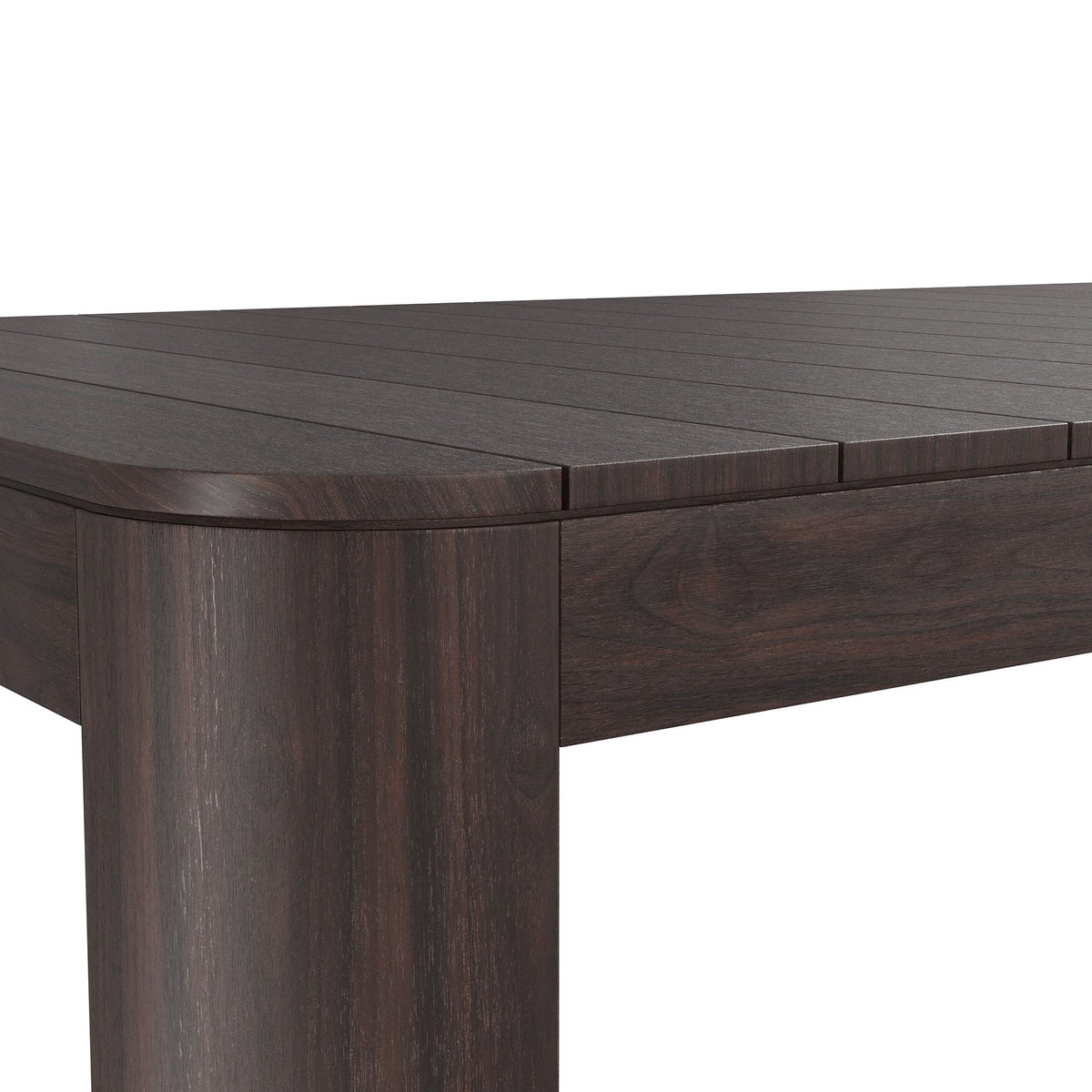 Kona Dark Brown 87 Inch Outdoor Teak Wood Dining Table