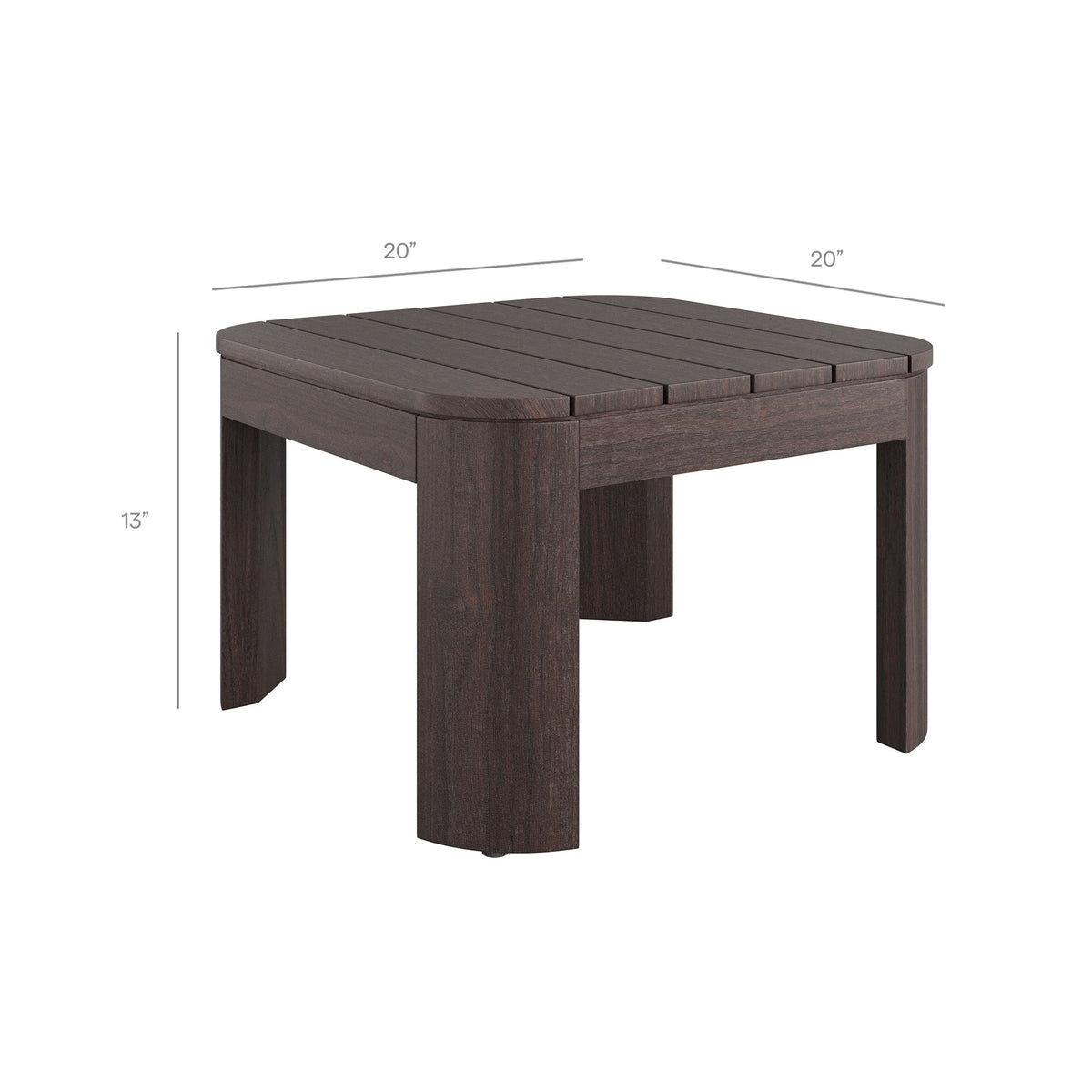 Kona Dark Brown Ash 5-Piece Outdoor Teak Wood Furniture Set