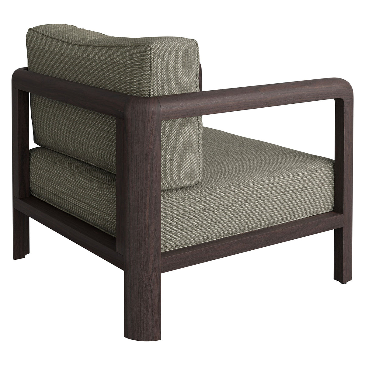 Kona Dark Brown Ash Outdoor Teak Wood Armchair