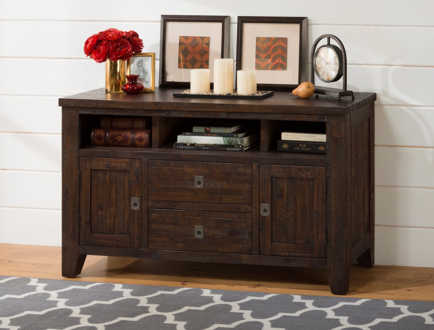 Kona Grove Brown 50 Media Unit - Ornate Home