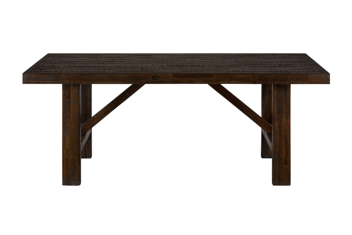 Kona Grove Brown Dining Dining Table w/ 6 Slatback Chairs - Ornate Home