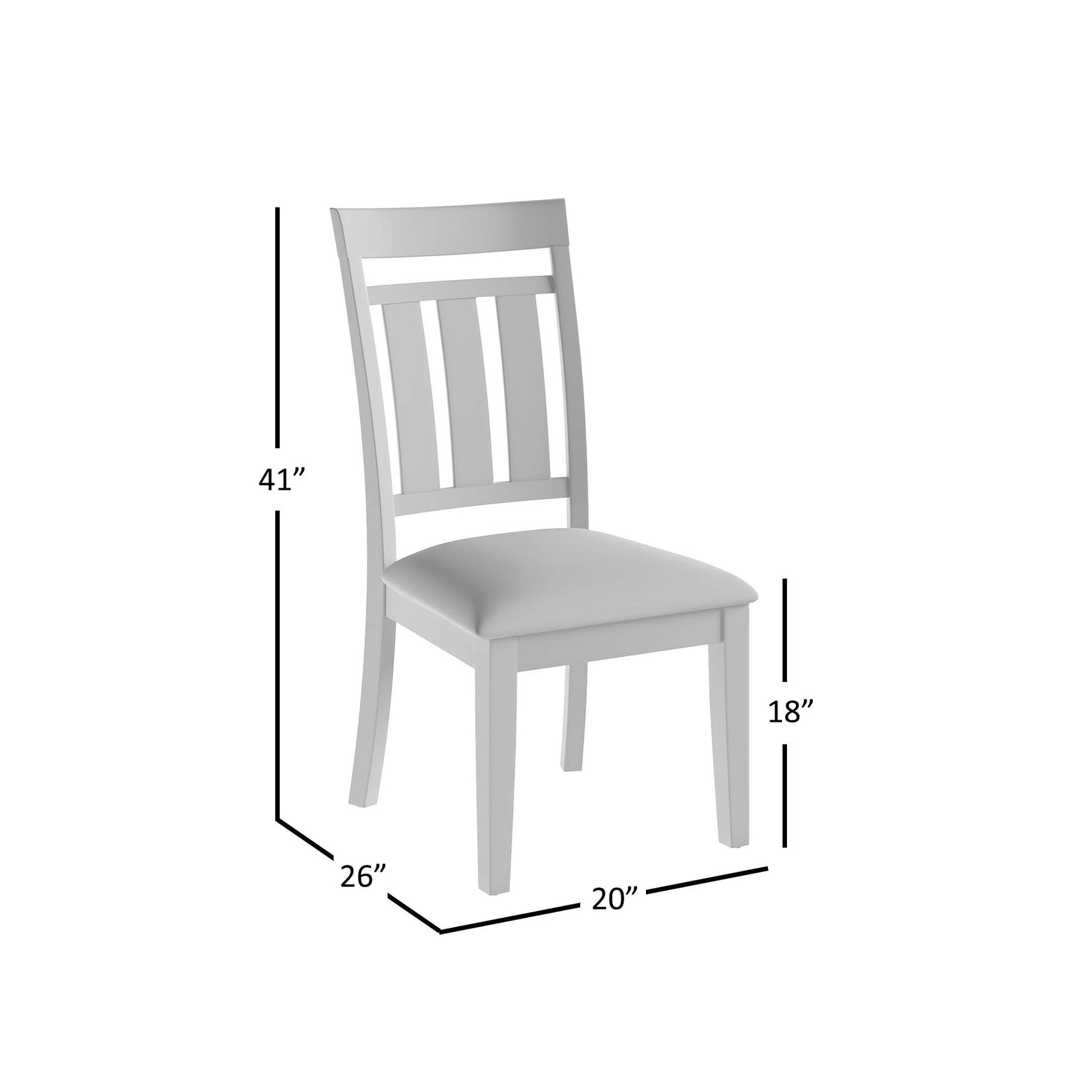 Kona Grove Brown Slatback Chair (Set of 2) - Ornate Home