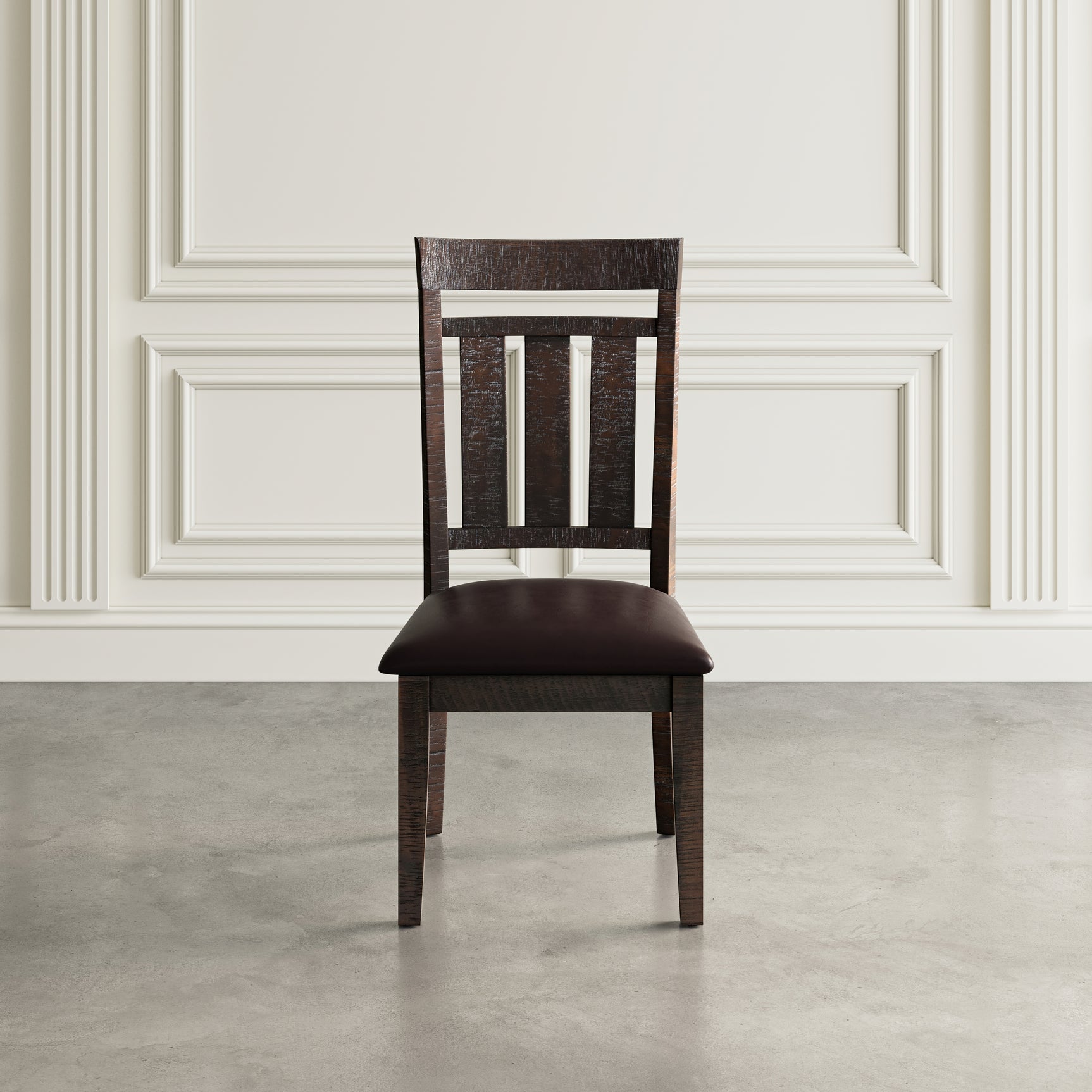 Kona Grove Brown Slatback Chair (Set of 2) - Ornate Home