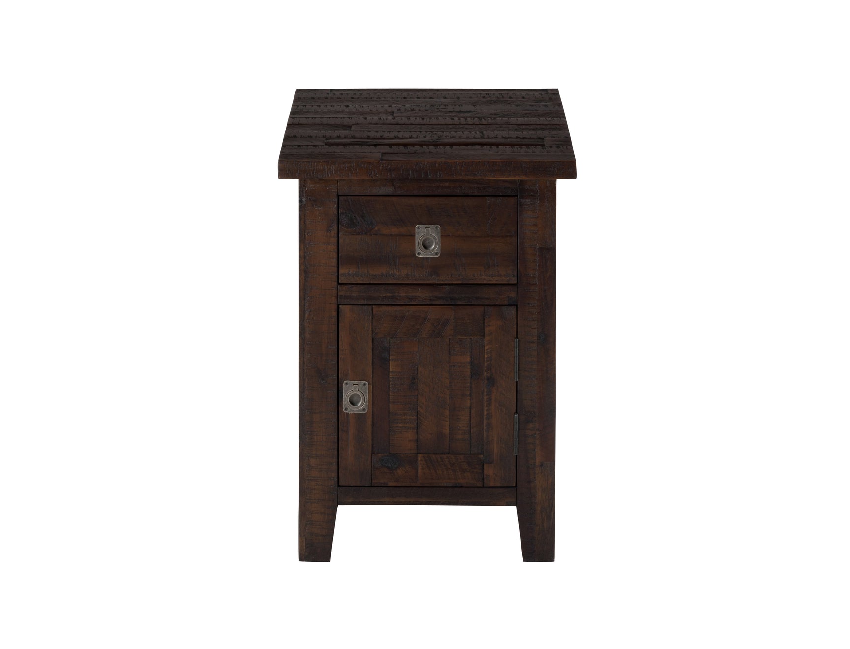 Kona Grove Dark Brown Cabinet Chairside Table - Ornate Home
