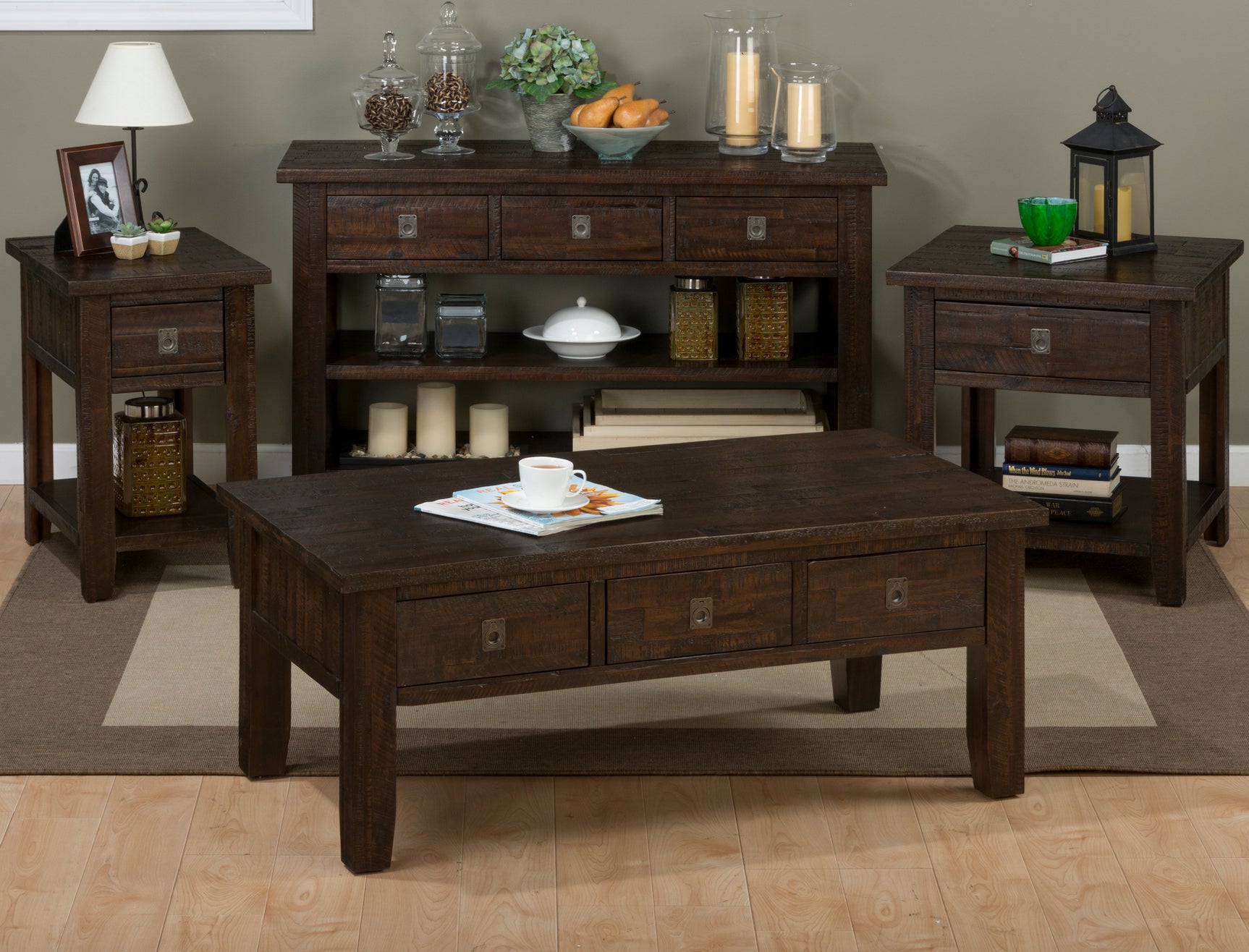 Kona Grove Dark Brown End Table - Ornate Home