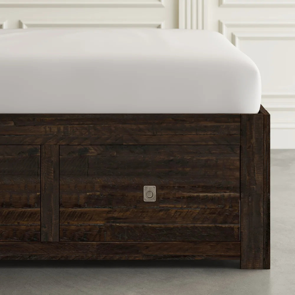 Kona Grove Dark Brown Queen Storage Bed - Ornate Home