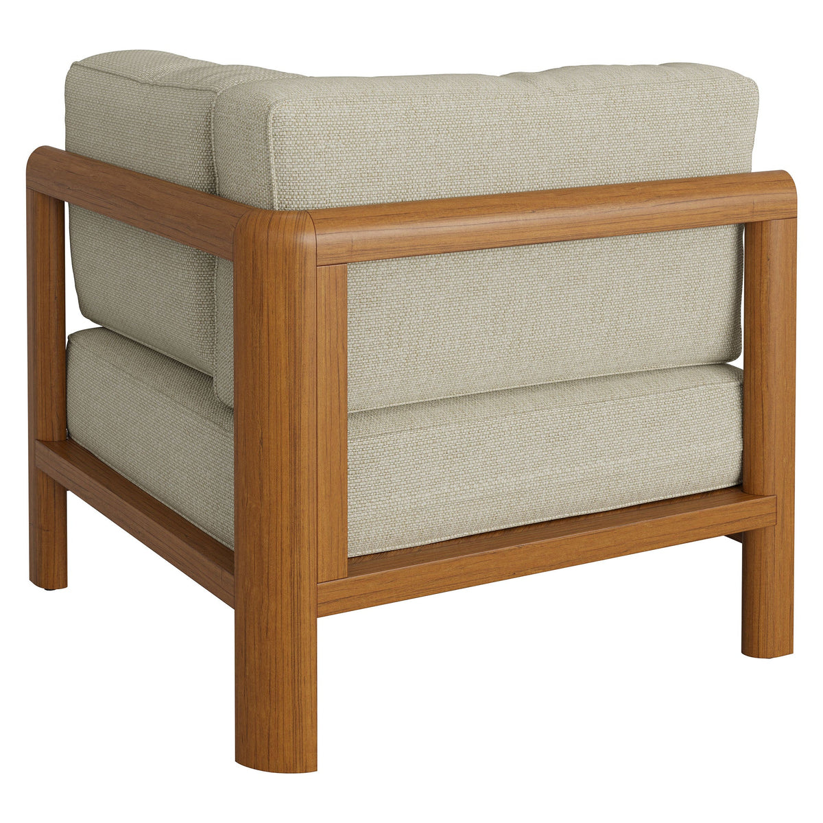 Kona Natural Sand Outdoor Teak Wood Corner Modular Chair