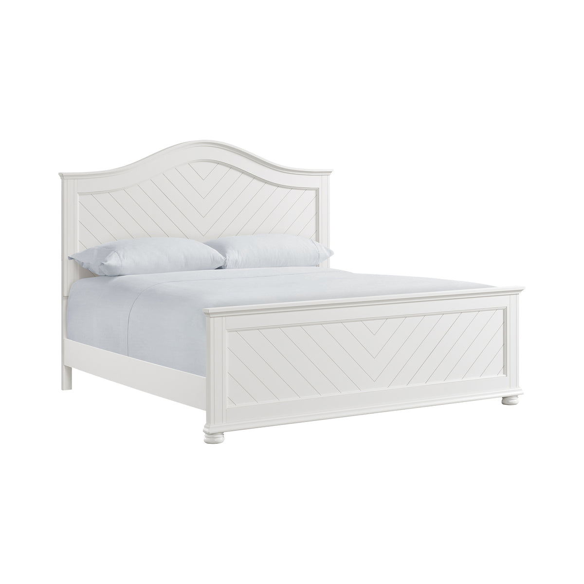 Kona White 5-Piece King Panel Bedroom Set
