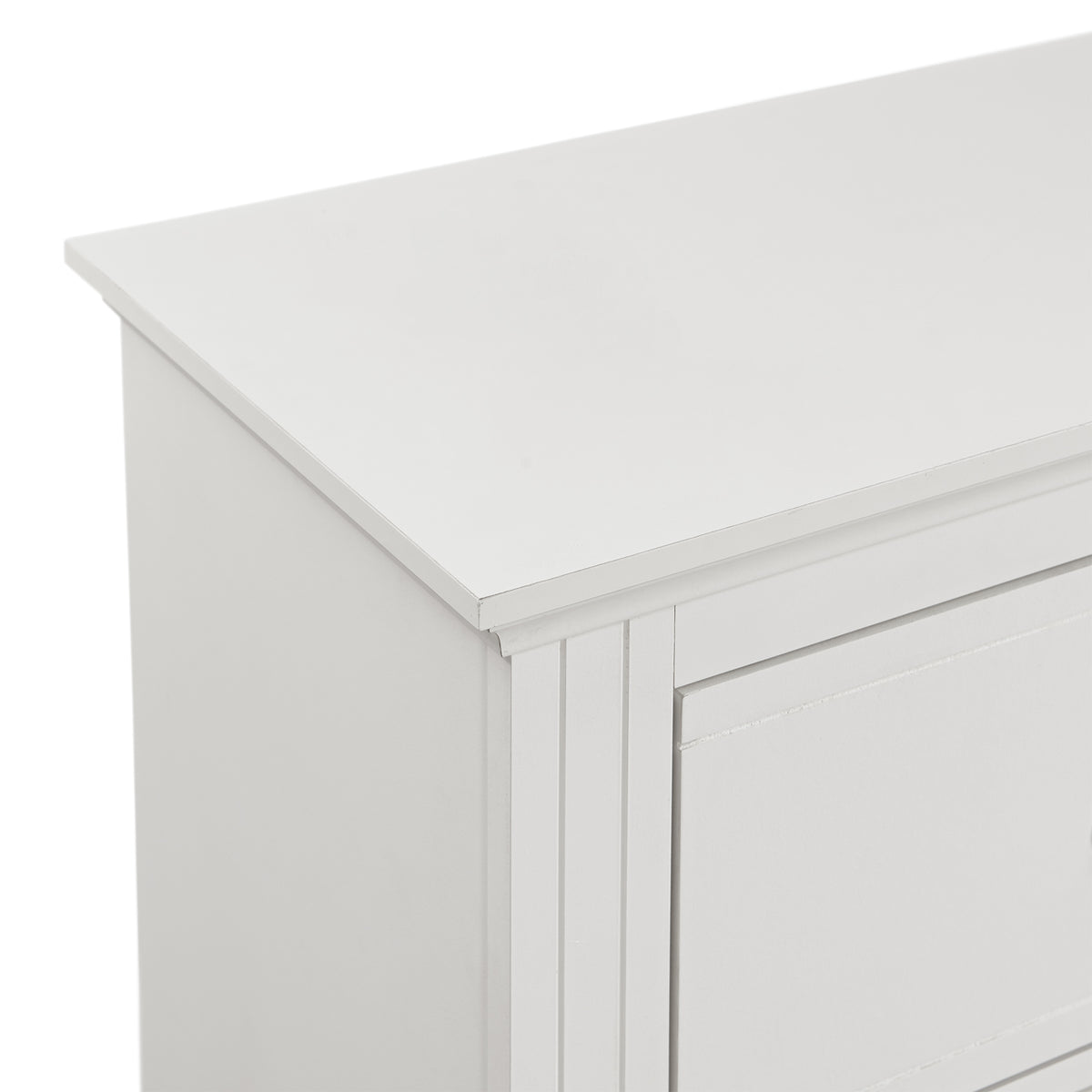 Kona White 5-Piece Queen Panel Bedroom Set - Ornate Home