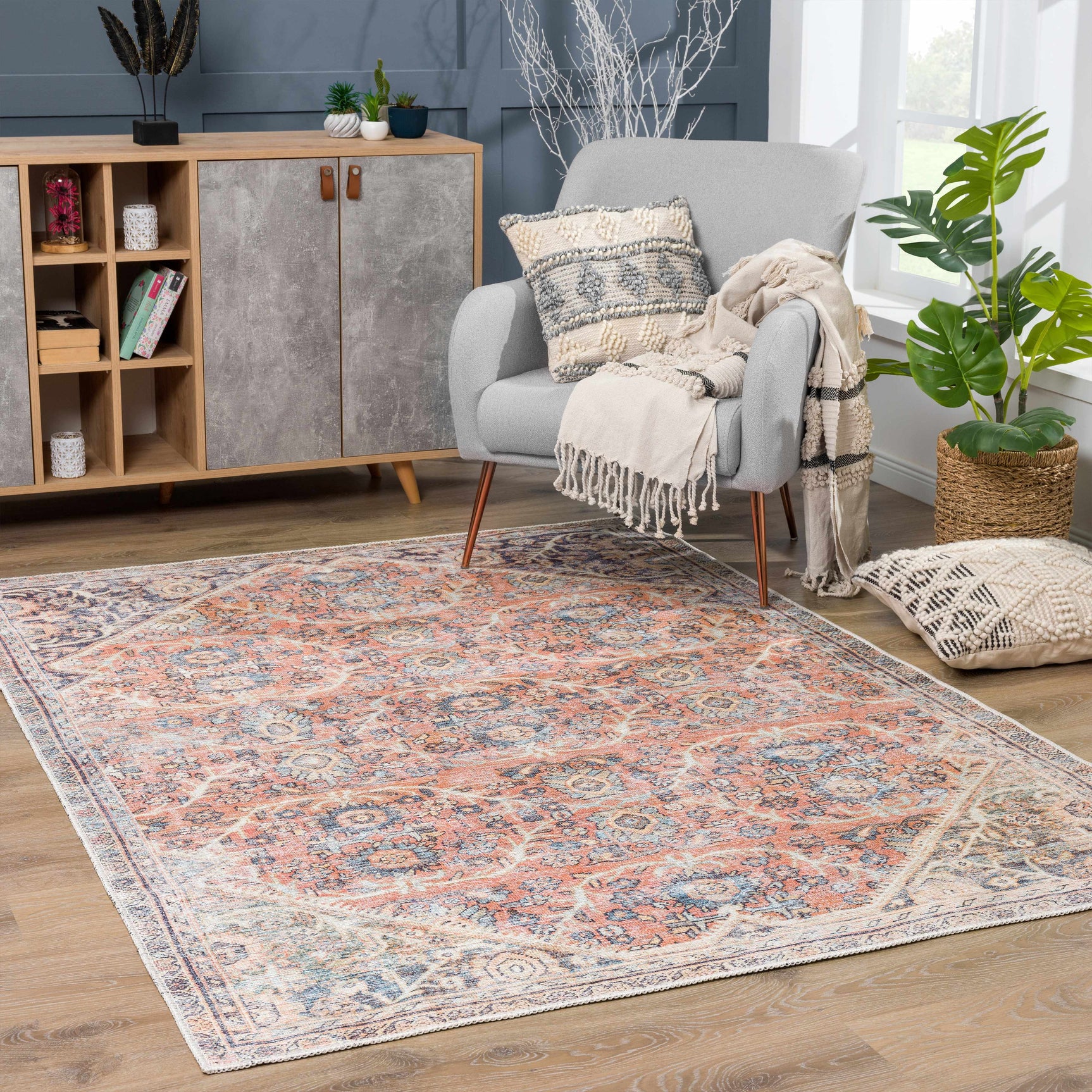 Konstantina Washable Area Rug - Clearance - Ornate Home