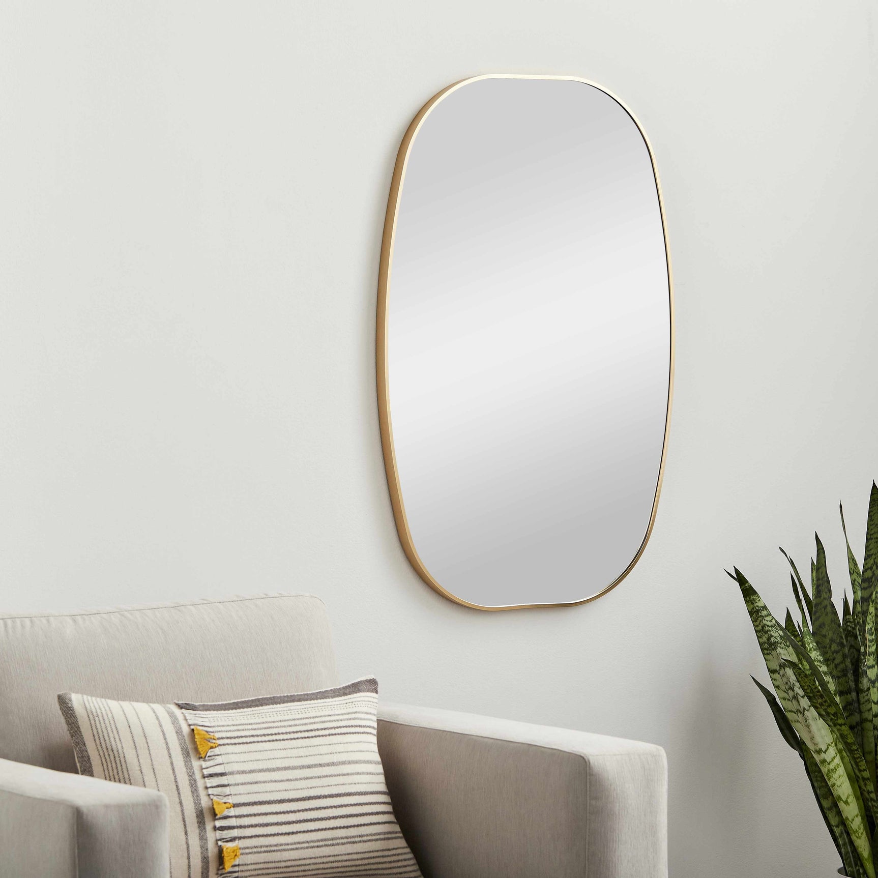 Kopparberg Gold Frame Round Mirror - Ornate Home