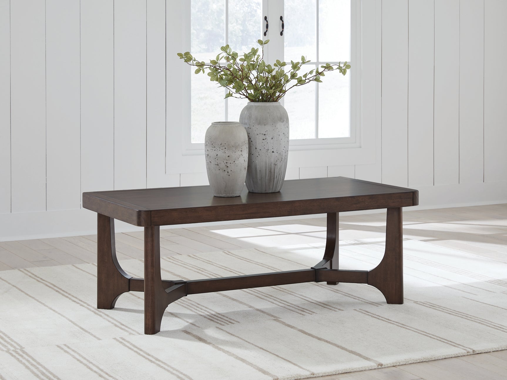 Korestone Dark Brown Rectangular Cocktail Table (Online Special Price) - Ornate Home