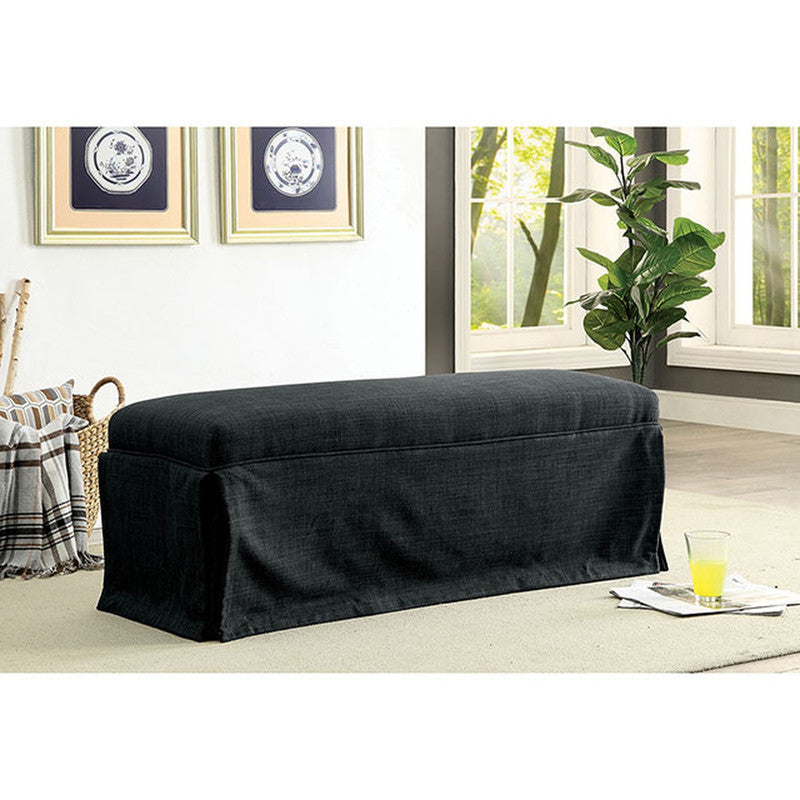 Kortrijk Dark Gray Bench - Ornate Home