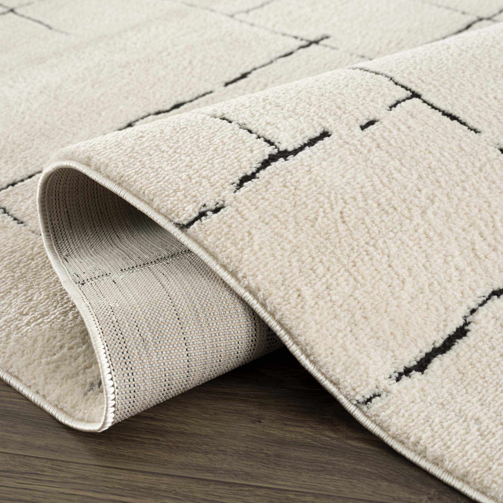Koume Beige Maze Area Rug - Ornate Home