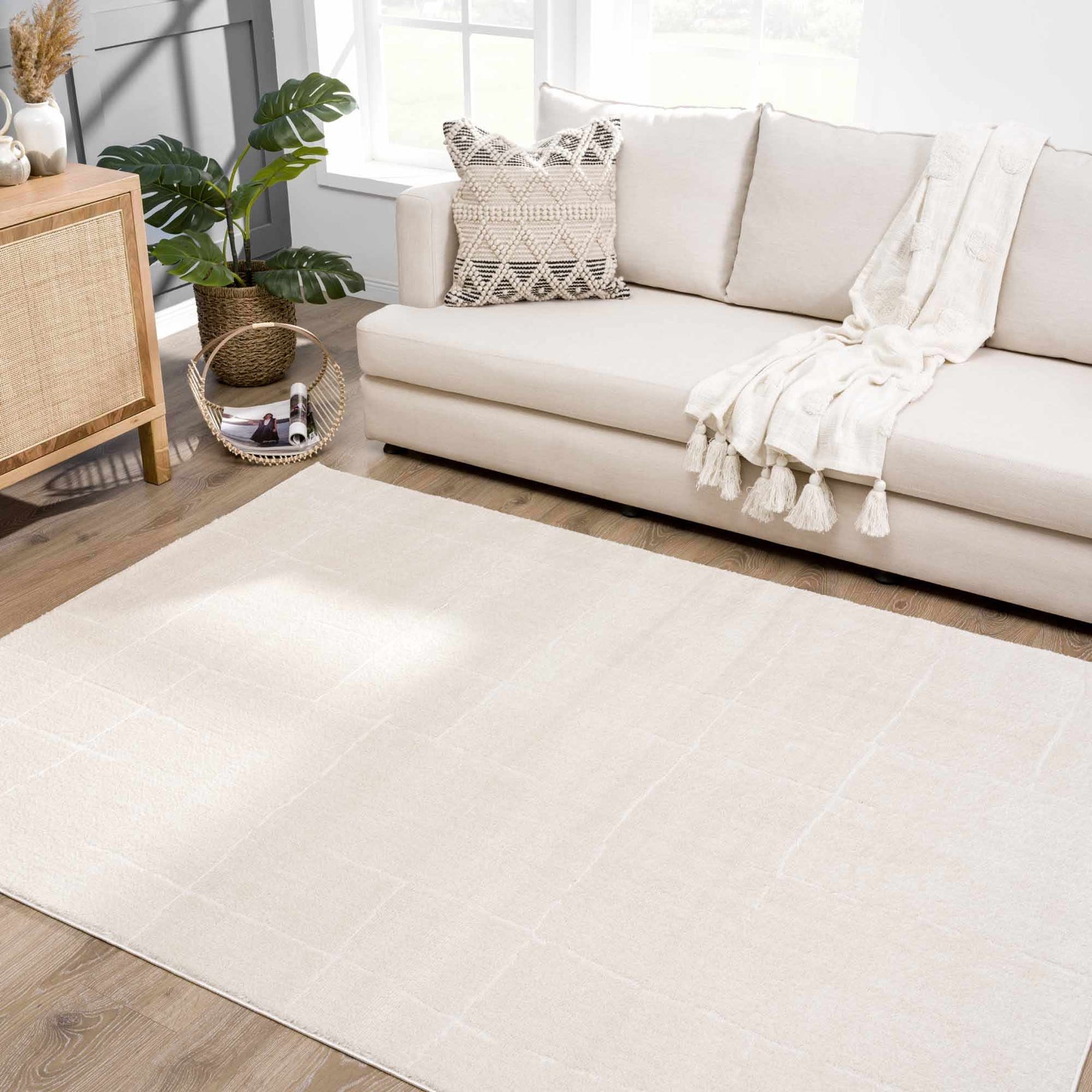 Koume Ivory Area Rug - Ornate Home