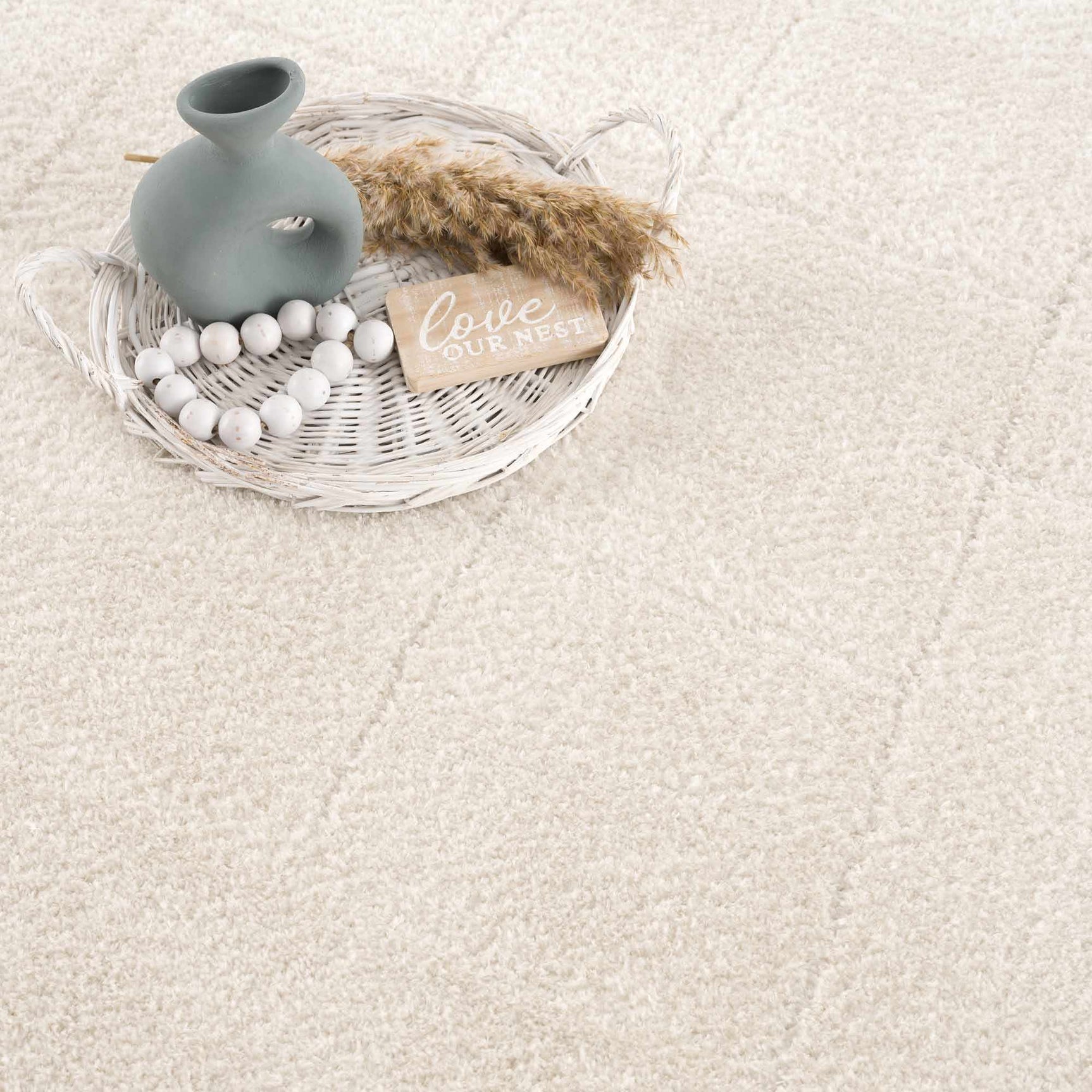 Koume Ivory Area Rug - Ornate Home