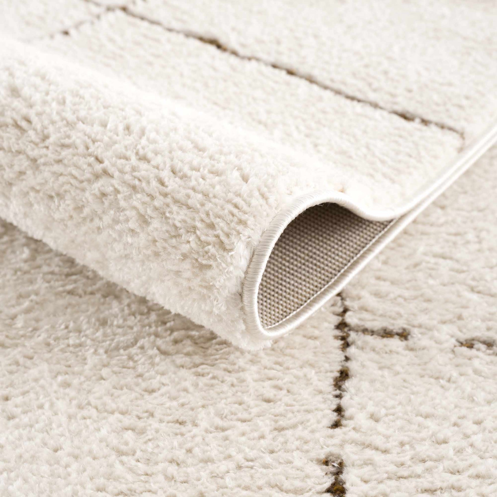 Koume Ivory & Brown Area Rug - Ornate Home