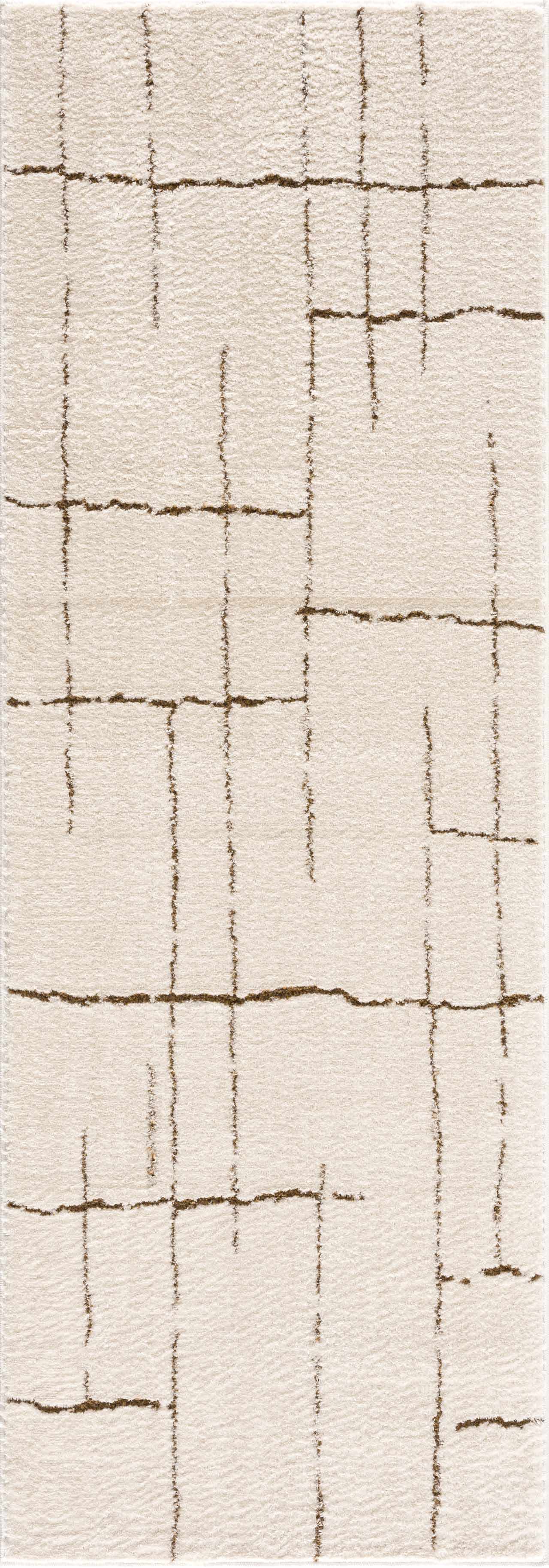 Koume Ivory & Brown Area Rug - Ornate Home