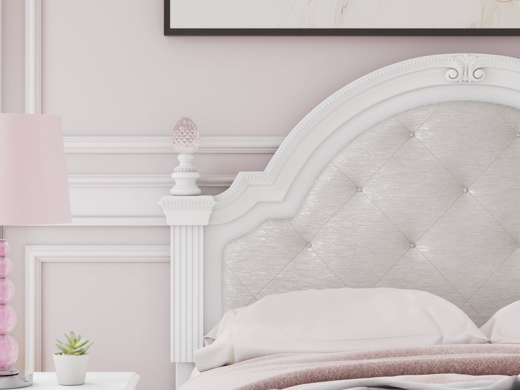 Kozlani White Full Upholstered Panel Storage Bed - Ornate Home