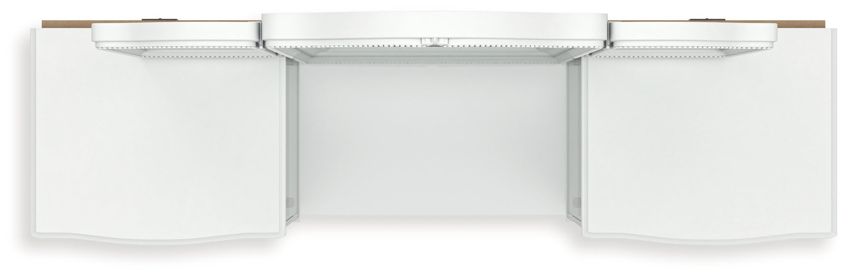 Kozlani White Vanity, Mirror and Stool (Online Special Price) - Ornate Home
