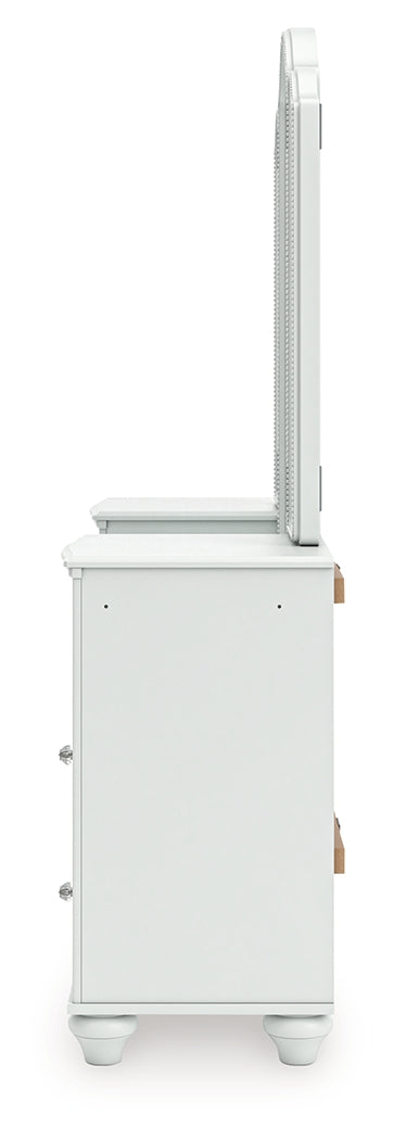 Kozlani White Vanity with Mirror - Ornate Home