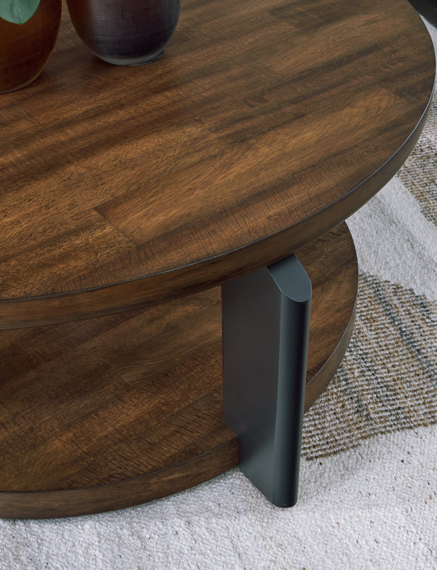 Kraeburn Brown/Black Coffee Table (Online Special Price) - Ornate Home