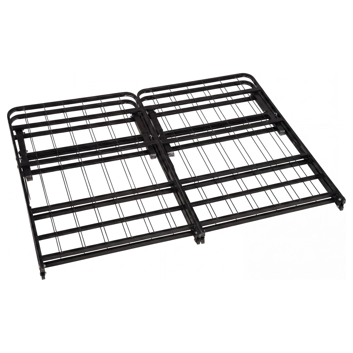 Kramer Black Queen Folding Metal Platform Bed Frame - Ornate Home