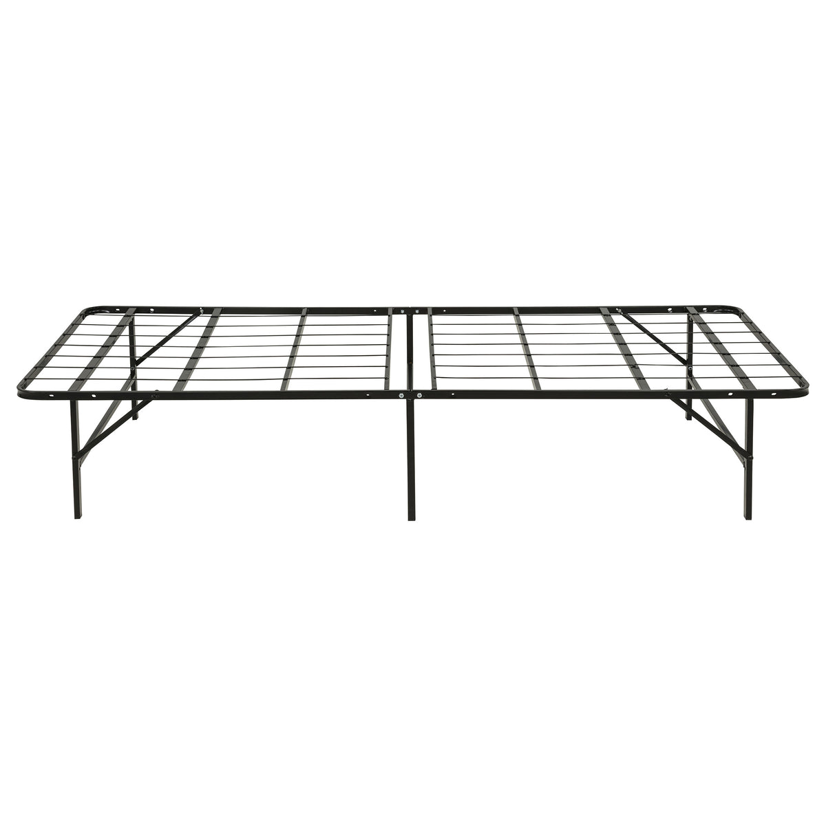 Kramer Black Twin Xl Folding Metal Platform Bed Frame - Ornate Home