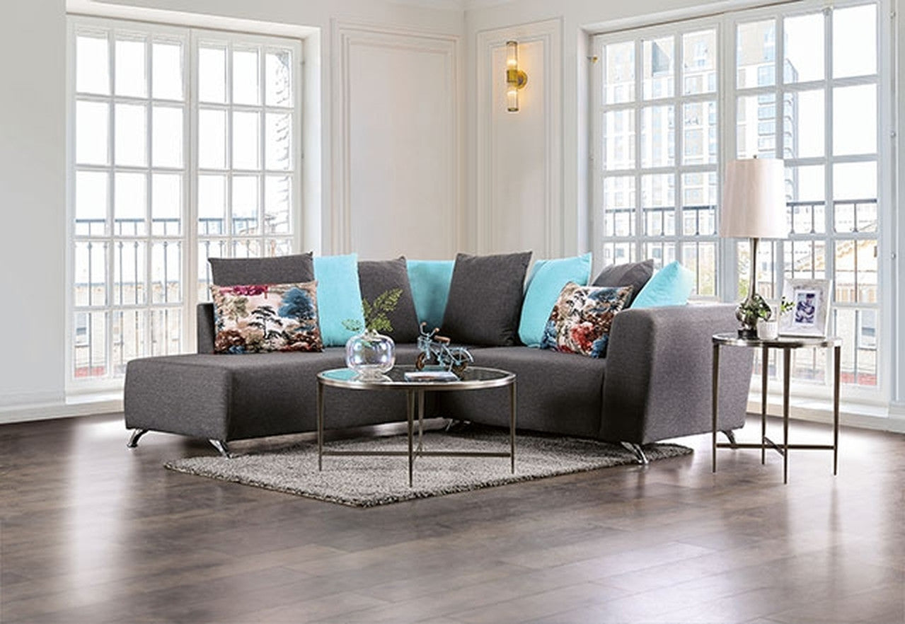Krefeld Dark Gray Sectional - Ornate Home