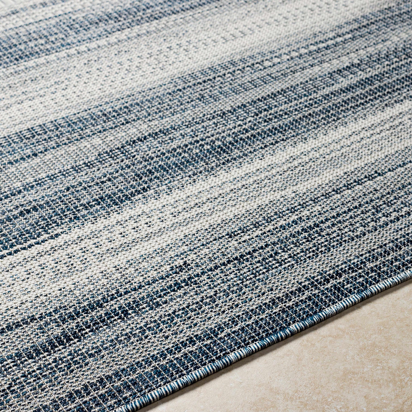 Kris Navy Outdoor Area Rug - Clearance - Ornate Home