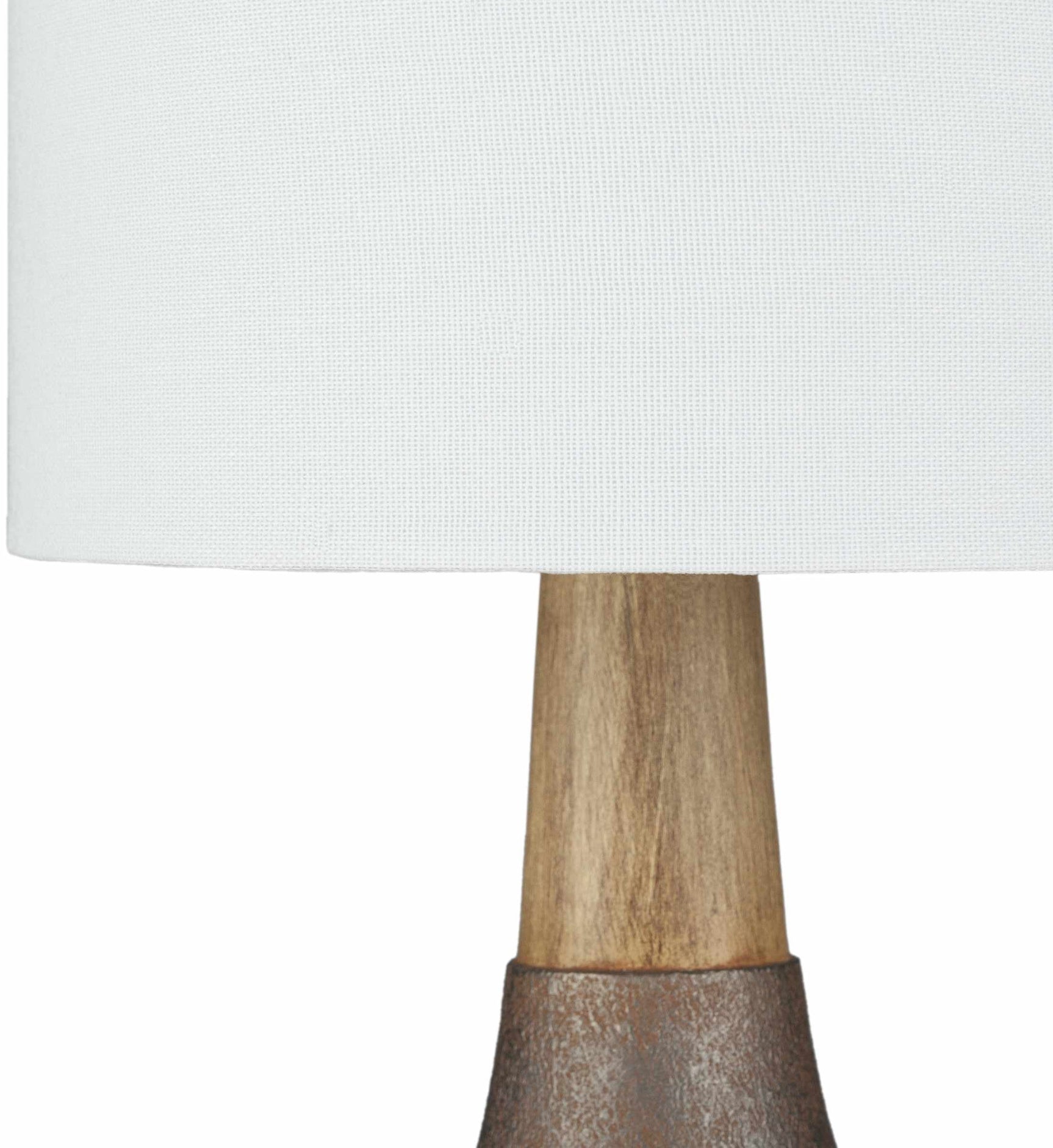 Kumlu Ribbed Ceramic White Table Lamp - Ornate Home