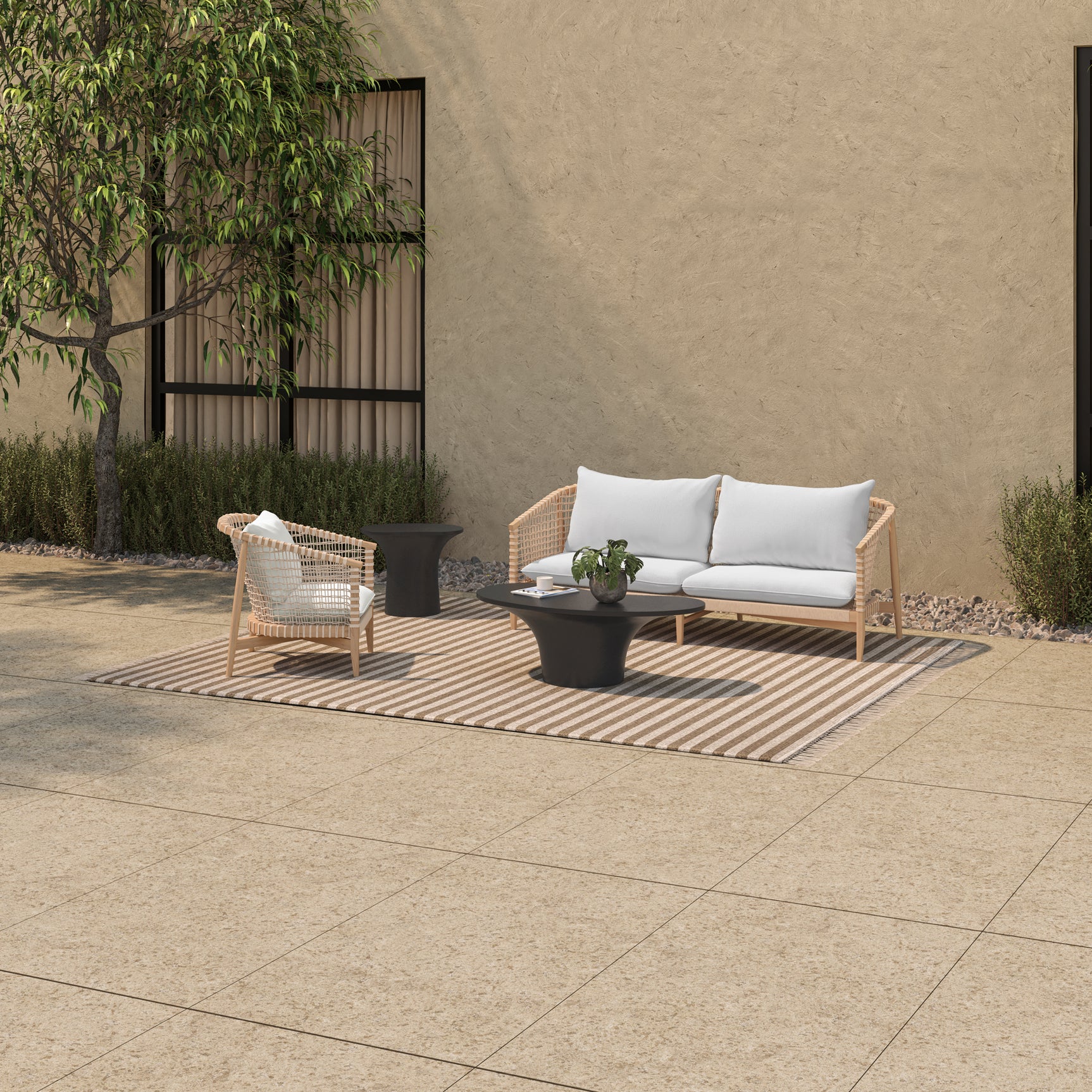Kuna Natural Outdoor Lounge Chair - Ornate Home