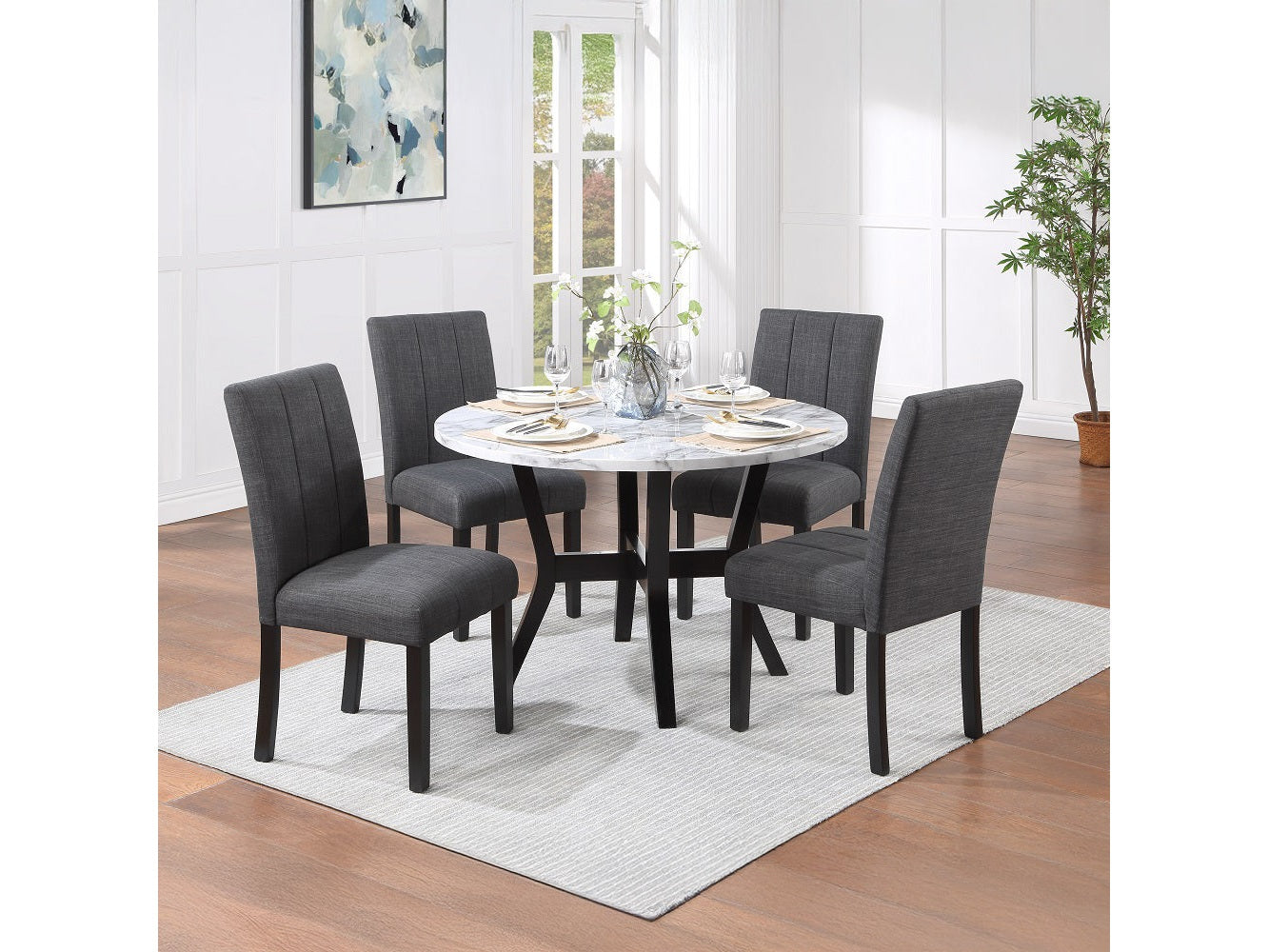 Kusa Black Dining Table - Ornate Home
