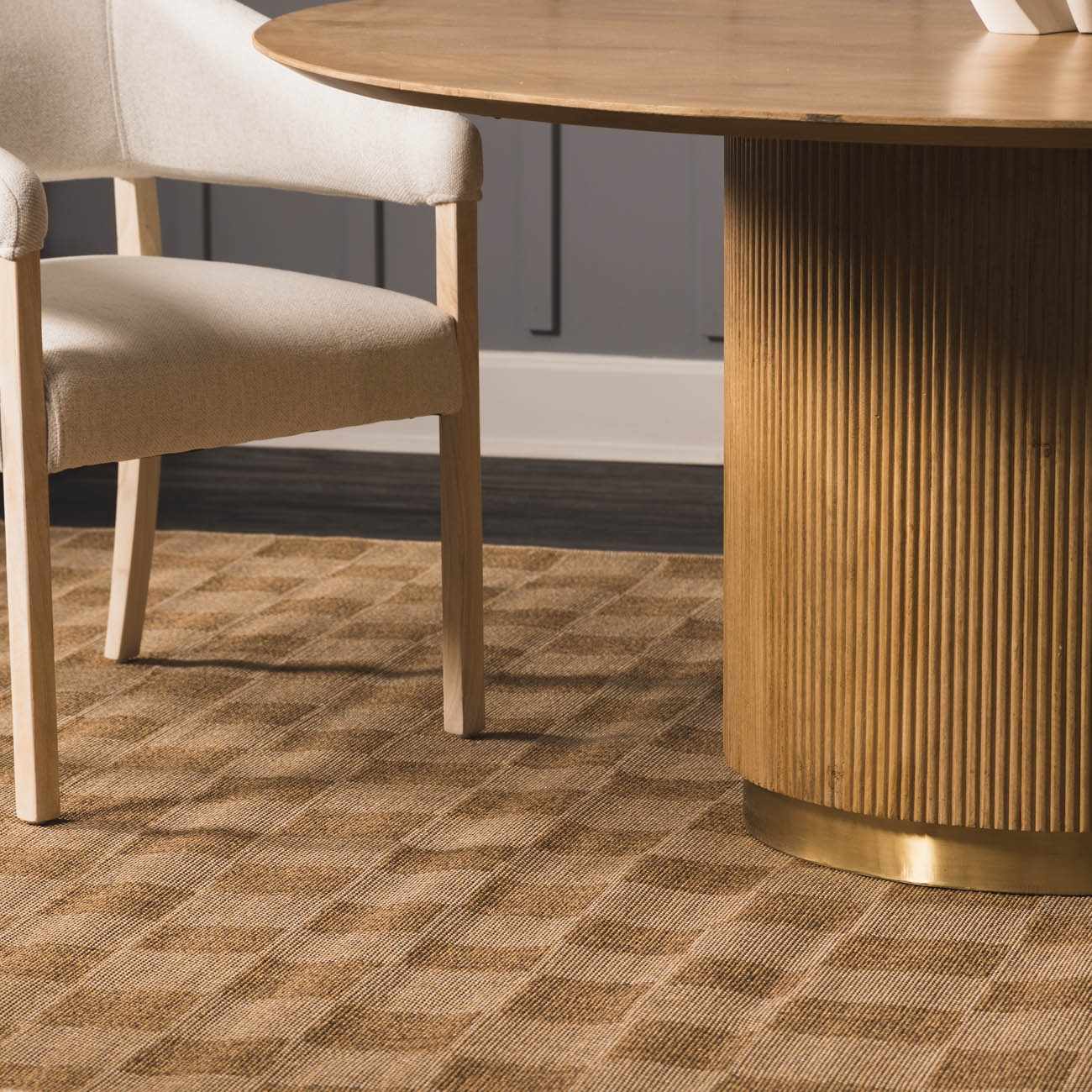 Kuval Checkered Brown Outdoor Rug - Ornate Home