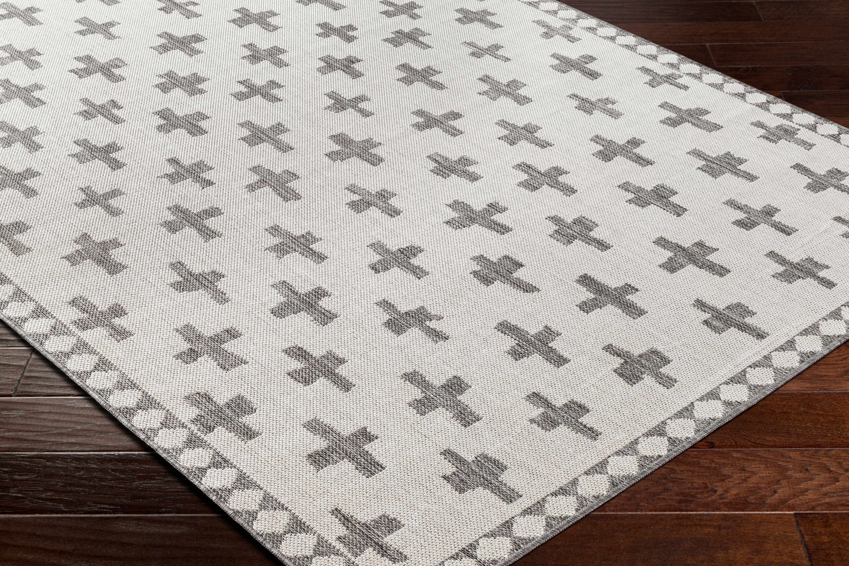 Kyna Gray Outdoor Area Rug - Clearance - Ornate Home